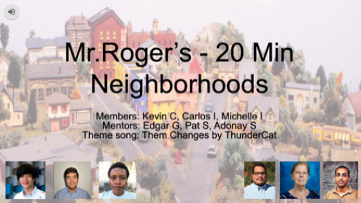 Team Mr.Roger's 20 Min Neighborhoods